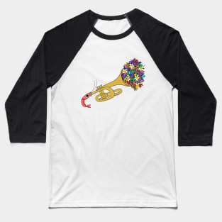 Trumpet Shrimp Baseball T-Shirt